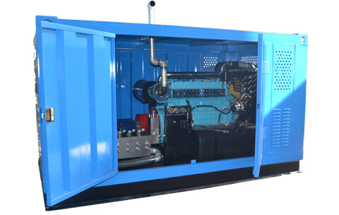 diesel engine high pressure drain jetter cleaner machine