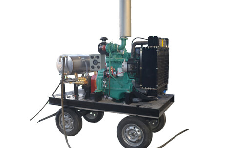 500bar diesel engine high pressure concrete water jet cleaner