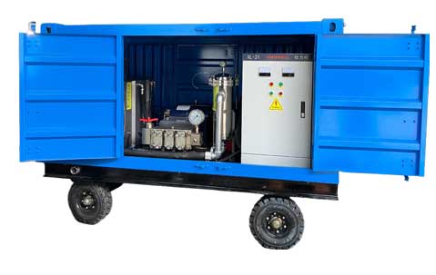 14500psi electric motor high pressure water jet blaster hydro tube cleaning machine