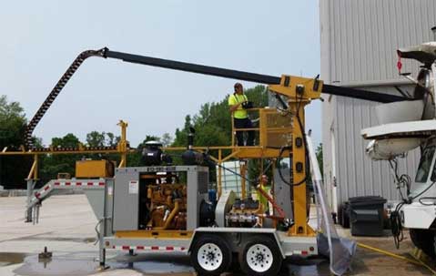Concrete Mixer Truck Cleaning: The High-Pressure Water Jet System