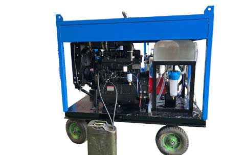 500bar diesel engine high pressure water jet industrial hydro cleaner