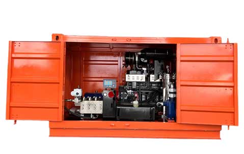 Six-Cylinder Diesel Engine High Pressure Sewer Jet Drain Pipeline Dredging Cleaning Machine
